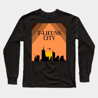 t-lieuns sunset city Long Sleeve T-Shirt